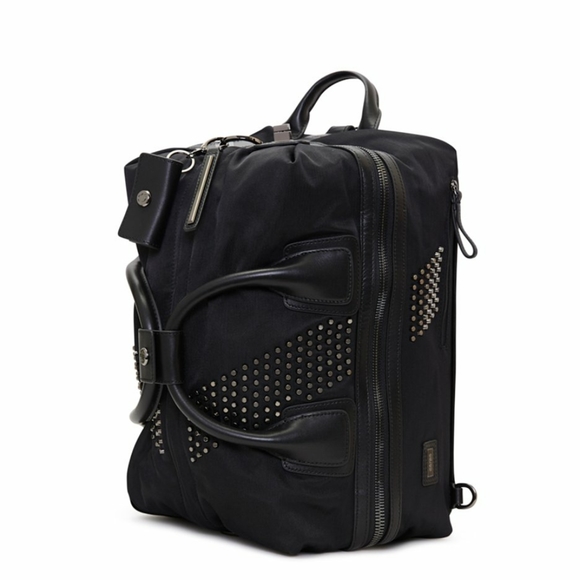 Caraa black studded medium studio bag - Picture 3 of 10
